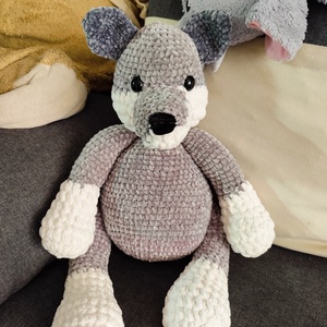 Horgolt Farkas, Játék & Sport, Plüssállat & Játékfigura, Más figura, Horgolás, MESKA