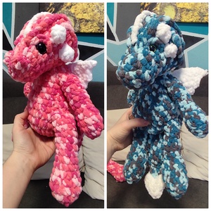 Horgolt Sárkány  - játék & sport - plüssállat & játékfigura - plüss sárkány - Meska.hu