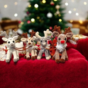 Horgolt rénszarvasok  - játék & sport - plüssállat & játékfigura - más figura - Meska.hu