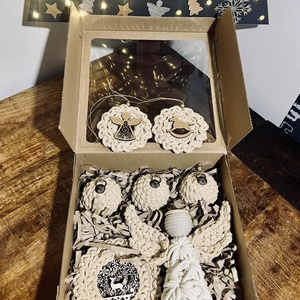 Angyalkás karácsonyi szett - Meska.hu