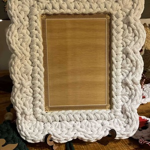 Horgolt képkeret - Meska.hu