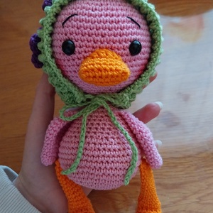 Horgolt kacsa - játék & sport - plüssállat & játékfigura - madár - Meska.hu