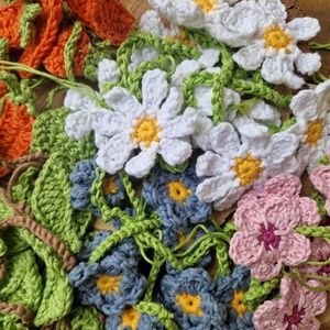 5 darabos horgolt füzércsomag - Meska.hu