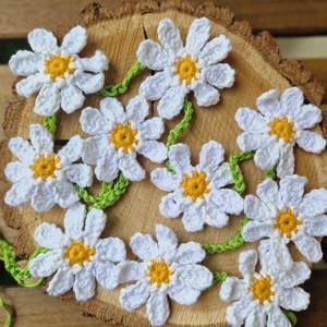 5 darabos horgolt füzércsomag - ünnepi díszek, dekorációk - húsvéti díszek és dekorációk - húsvéti ablakdíszek - Meska.hu