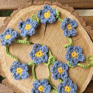 5 darabos horgolt füzércsomag - ünnepi díszek, dekorációk - húsvéti díszek és dekorációk - húsvéti ablakdíszek - Meska.hu