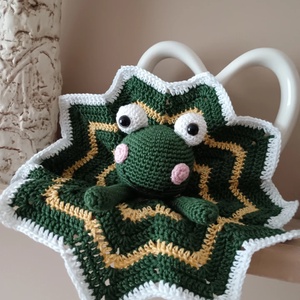 Békás szundikendő - baba - mama - baba játékok - szundikendő, alvóka - Meska.hu