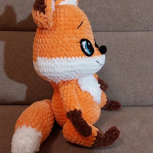 Plüss horgolt róka - játék & sport - plüssállat & játékfigura - róka - Meska.hu