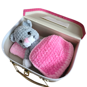 Horgolt cica - játék & sport - plüssállat & játékfigura - cica - Meska.hu