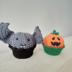 HALLOVEEN MUFFINOK (különféle mintákkal) - otthon & életmód - dekoráció - halloween - halloweeni figurák - Meska.hu