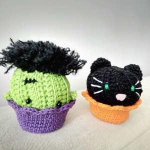 HALLOVEEN MUFFINOK (különféle mintákkal) - otthon & életmód - dekoráció - halloween - halloweeni figurák - Meska.hu