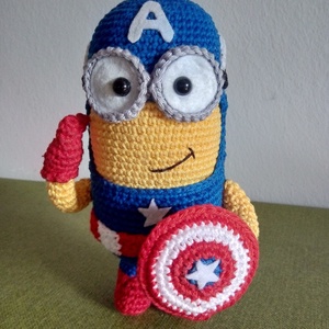AMERIKA KAPITÁNY MINION - játék & sport - plüssállat & játékfigura - plüss mesefigurák - Meska.hu