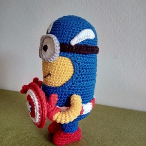 AMERIKA KAPITÁNY MINION - játék & sport - plüssállat & játékfigura - plüss mesefigurák - Meska.hu