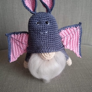 Denevér Manó, Otthon & Életmód, Dekoráció, Halloween, Halloweeni figurák, Horgolás, MESKA