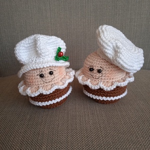MÉZESKALÁCS MUFFIN (fiú vagy lány) - karácsony - karácsonyi lakásdekoráció - karácsonyi manók, figurák - Meska.hu