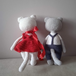 SZERELMES CICÁK (párban) - játék & sport - plüssállat & játékfigura - cica - Meska.hu