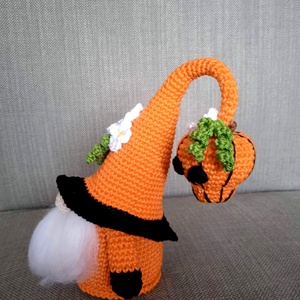 Halloween Manó Tök Koponyával - otthon & életmód - dekoráció - halloween - halloweeni figurák - Meska.hu