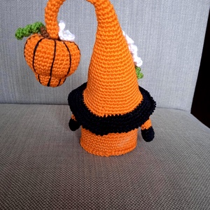 Halloween Manó Tök Koponyával - otthon & életmód - dekoráció - halloween - halloweeni figurák - Meska.hu