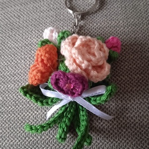 MINI RÓZSACSOKOR kulcstartó/táskadísz - táska & tok - kulcstartó & táskadísz - kulcstartó - Meska.hu
