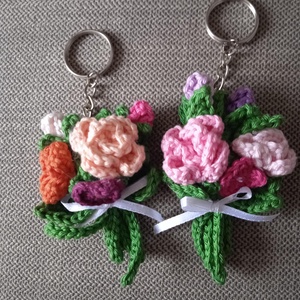 MINI RÓZSACSOKOR kulcstartó/táskadísz - táska & tok - kulcstartó & táskadísz - kulcstartó - Meska.hu