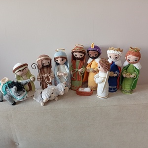 BETLEHEM (TELJES SZETT), Karácsony, Karácsonyi lakásdekoráció, Karácsonyi manók, figurák, Horgolás, Hímzés, MESKA