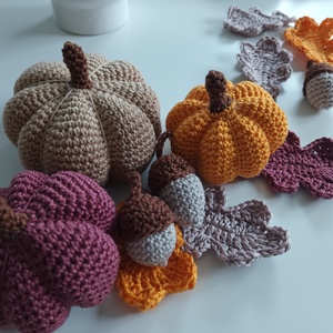 Horgolt tök dekoráció , Otthon & Életmód, Dekoráció, Halloween, Halloweeni dekoráció, Horgolás, MESKA