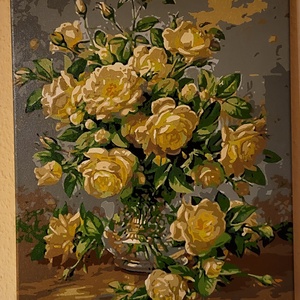 Rózsacsokor, Művészet, Festmény, Akril, Festészet, MESKA