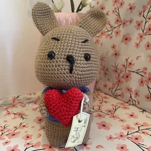 Nyuszi szívvel - játék & sport - plüssállat & játékfigura - nyuszi - Meska.hu