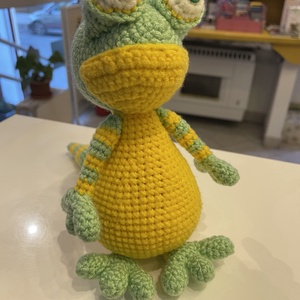 Horgolt gekko - játék & sport - plüssállat & játékfigura - más figura - Meska.hu