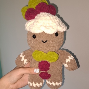 Horgolt mézeskalács figura, Játék & Sport, Plüssállat & Játékfigura, Más figura, Horgolás, MESKA