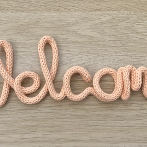 Név felirat, dekoráció drótból készítve - baba - mama - babaszoba dekoráció - babanév dekoráció - Meska.hu