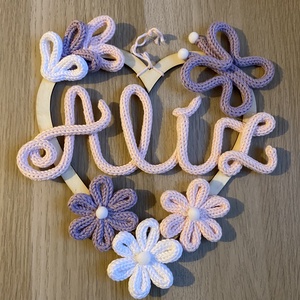 Falidísz egyedi válaszható felirattal - baba - mama - babaszoba dekoráció - babanév dekoráció - Meska.hu