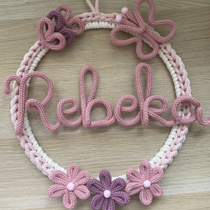 Falidísz egyedi válaszható felirattal - baba - mama - babaszoba dekoráció - babanév dekoráció - Meska.hu