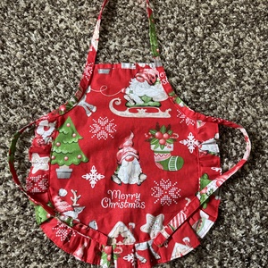 Karácsonyi kötény szett (anya/apa-lánya/fia vagy testvér szettek) - otthon & életmód - konyhafelszerelés, tálalás - konyhai textil - kötény - Meska.hu