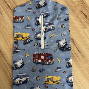 Rendőr-tűzoltó mintás ovis zsák és tornazsák szettben - játék & sport - ovis felszerelés - ovis szett - Meska.hu