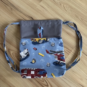 Rendőr-tűzoltó mintás ovis zsák és tornazsák szettben - játék & sport - ovis felszerelés - ovis szett - Meska.hu