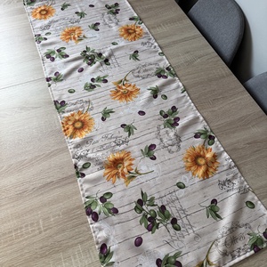 Húsvéti / tavaszi mintás asztali futó, abrosz - otthon & életmód - dekoráció - húsvéti asztaldíszek - Meska.hu