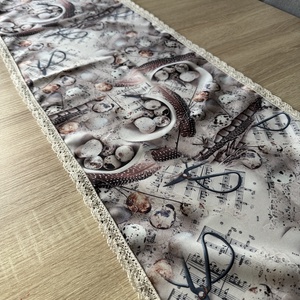 Húsvéti / tavaszi mintás asztali futó, abrosz - otthon & életmód - dekoráció - húsvéti asztaldíszek - Meska.hu