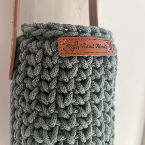 Horgolt bor - ital- kulacstartó - otthon & életmód - konyhafelszerelés, tálalás - italos kellékek - italtartó - Meska.hu