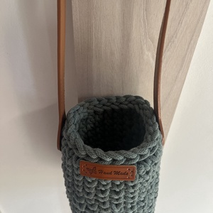 Horgolt bor - ital- kulacstartó - otthon & életmód - konyhafelszerelés, tálalás - italos kellékek - italtartó - Meska.hu