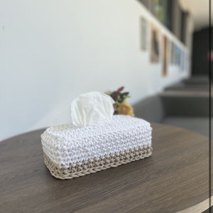 Horgolt zsepkendőtartó - otthon & életmód - tárolás & rendszerezés - tárolókosár - Meska.hu