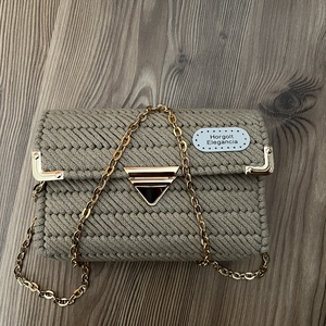 Zainórfonallal fűtött kanava táska - táska & tok - kézitáska & válltáska - alkalmi táska - Meska.hu