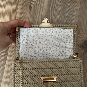 Zainórfonallal fűtött kanava táska - táska & tok - kézitáska & válltáska - alkalmi táska - Meska.hu