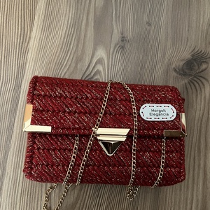 Zainórfonallal fűtött kanava táska, Táska & Tok, Kézitáska & válltáska, Alkalmi táska, Hímzés, MESKA