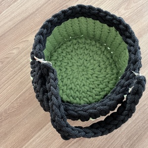 Horgolt zombi kosár  - otthon & életmód - tárolás & rendszerezés - tárolókosár - Meska.hu