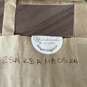 Horgolt zsákbamacska - nagy - otthon & életmód - tárolás & rendszerezés - íróasztali tároló - Meska.hu