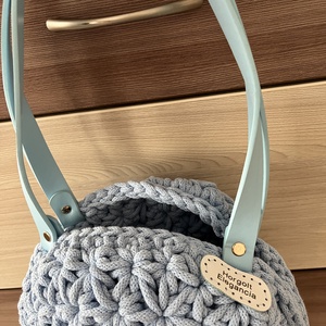 Jázmin mintás kör horgolt táska - táska & tok - kézitáska & válltáska - kézitáska - Meska.hu