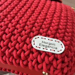 Közepes horgolt v�lltáska - táska & tok - kézitáska & válltáska - válltáska - Meska.hu