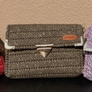 Zainórfonallal fűtött kanava táska, Táska & Tok, Kézitáska & válltáska, Alkalmi táska, Hímzés, MESKA