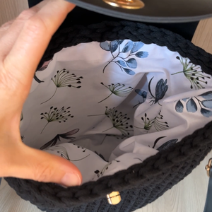 Fekete válltáska - táska & tok - kézitáska & válltáska - nagy pakolós táska - Meska.hu