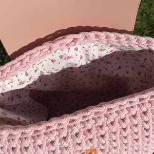 Rózsaszín válltáska - táska & tok - kézitáska & válltáska - nagy pakolós táska - Meska.hu